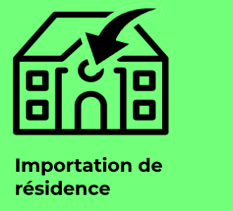 Importation de résidence